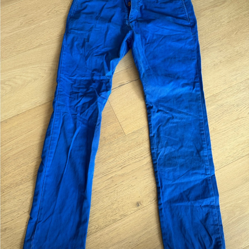 Men's Blue chino Pants hollister